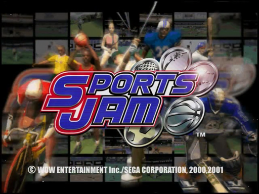 Sports Jam title screen for Sega Dreamcast